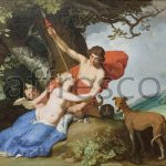 Картина: Абрахам Блумарт, Венера и Адонис