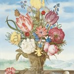 Картина: Ambrosius Bosschaert, Bouquet of Flowers on a Ledge