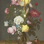 Картина: Ambrosius Bosschaert the Elder, Bouquet of Flowers in a Glass Vase