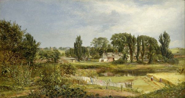 Картина: Эндрю Уоррен, Long Island Homestead Study from Nature