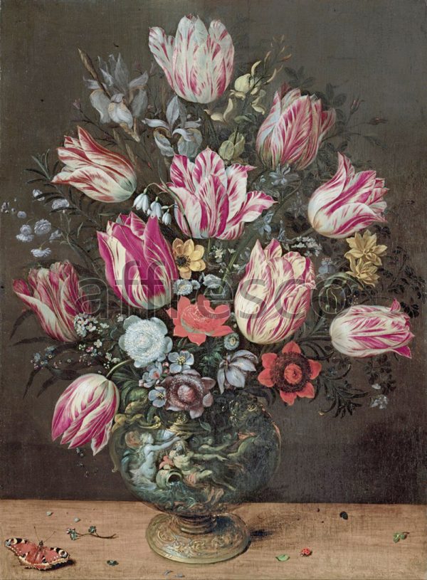 Картина: Andries Daniels and Frans Francken the Younger, Vase with Tulips