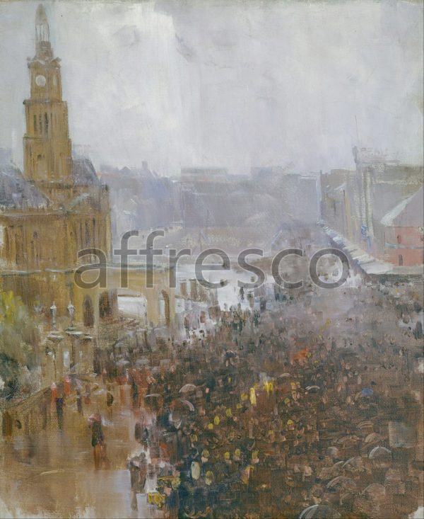 Картина: Артур Стритон, Firemans funeral George Street