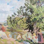 Картина: Борис  Кустодиев, Купание