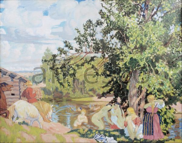 Картина: Борис  Кустодиев, Купание