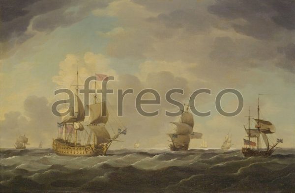 Картина: Charles Brooking, An English Flagship Under Easy Sail in a Moderate Breeze