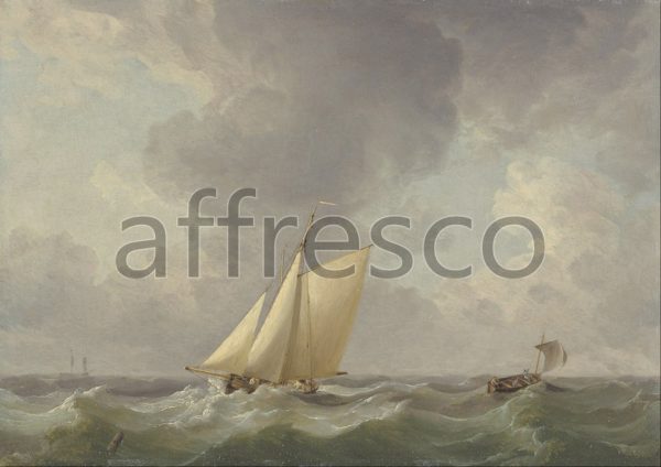 Картина: Charles Brooking, Cutter in a Strong Breeze