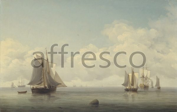 Картина: Charles Brooking, Fishing Boats in a Calm Sea