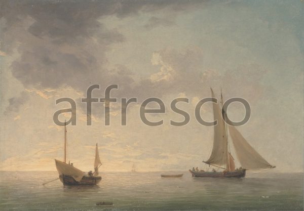 Картина: Charles Brooking, Lugger and a Smack in Light Airs