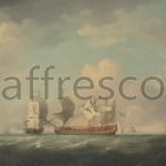 Картина: Charles Brooking, The Capture of the Marquis d Antin and the Louis Erasme