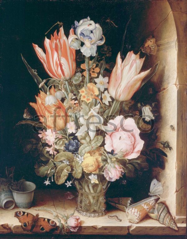 Картина: Christoffel van den Berghe, Still Life with Flowers in a Vase