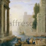 Картина: Клод Лоррен, Embarkation of St Paula