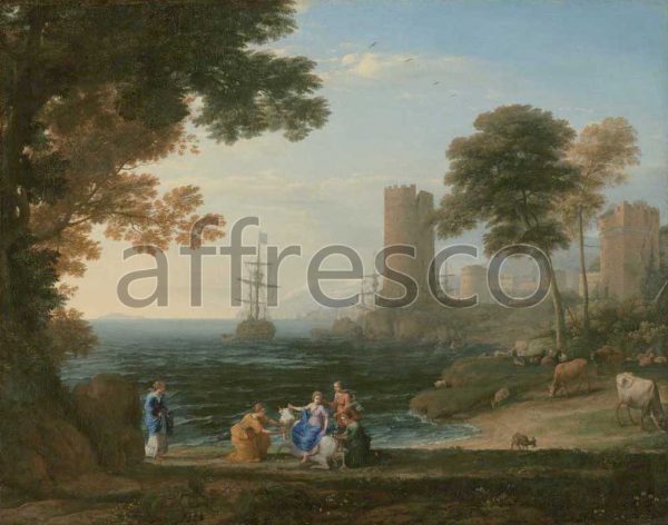 Картина: Клод Лоррен, Coast View with the Abduction of Europa