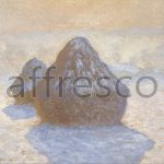 Картина: Клод Моне, Стога, солнце и снег