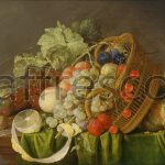 Картина: Cornelis de Heem, Still Life with a Basket of Fruit