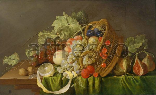 Картина: Cornelis de Heem, Still Life with a Basket of Fruit