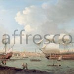 Картина: Dominic Serres, Foudroyant and Pegase entering Portsmouth Harbour