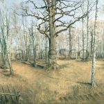 Картина: Ferdinand von Rayski,  Лес Вермсдорф