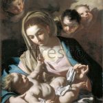 Картина: Франческо Солимена, Мадонна и дитя