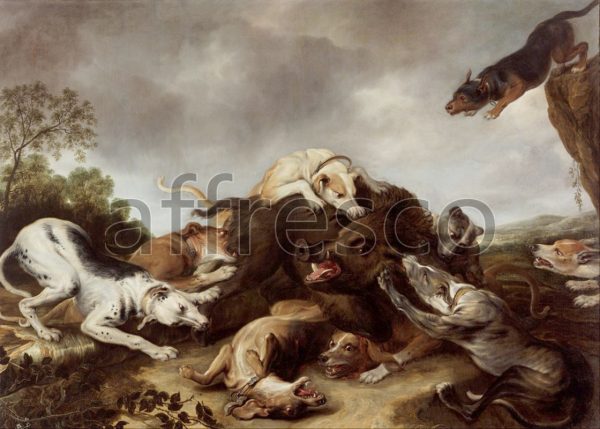 Картина: Frans Snyders and workshop, The boar hunt