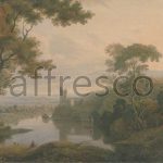 Картина: Джордж Баррет, Речной пейзаж