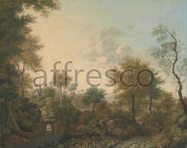 Картина: Джордж Смит Армфилд, View Supposedly Near Arundel Sussex with Figures in a Lane