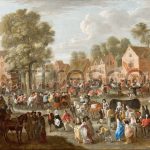 Картина: Gillis van Tilborgh the younger,  Деревенские забавы