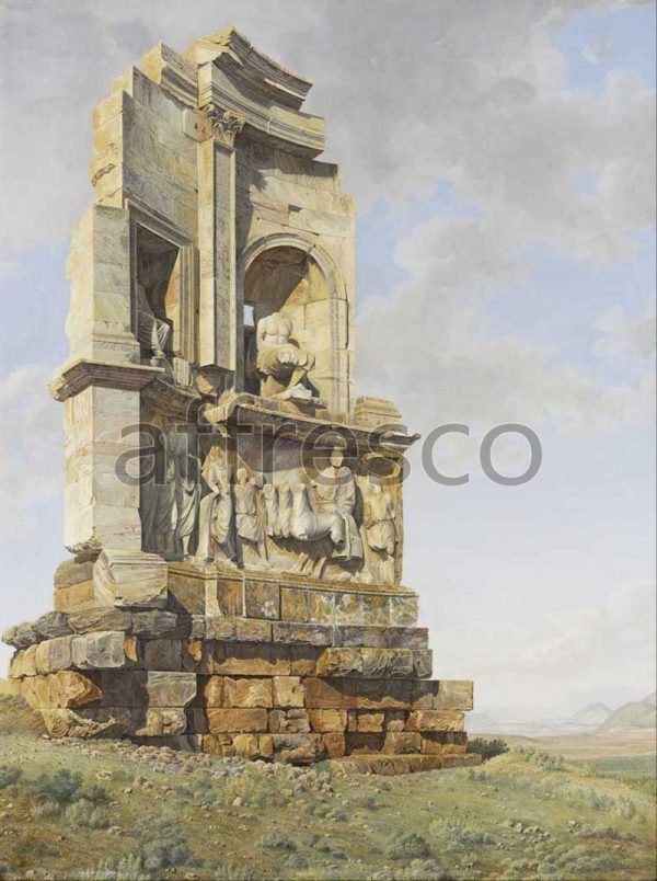 Картина: Джованни Баттиста Лусьери, Памятник Филопаппосу в Афинах