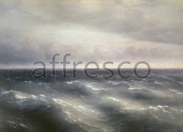 Картина: Ivan Aivazovsky, Black Sea storm starts to be played