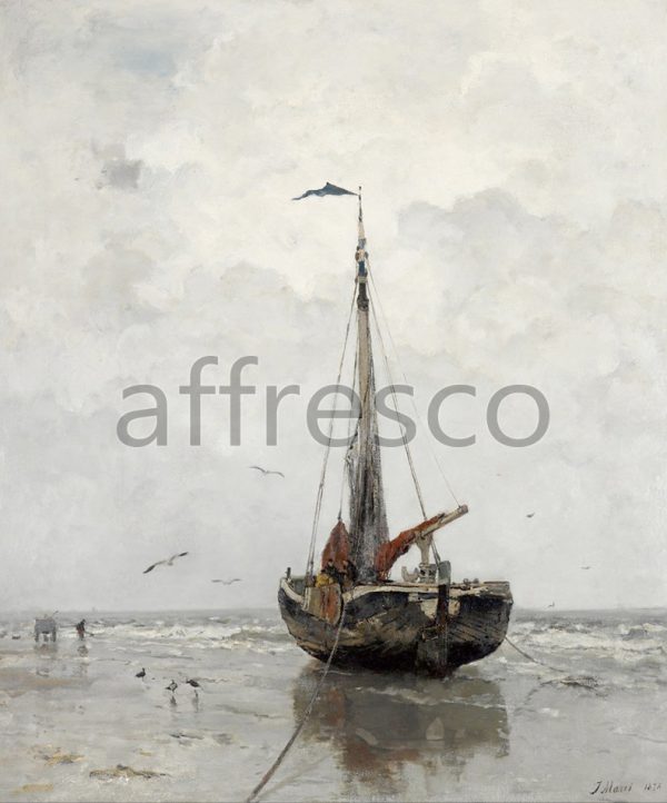 Картина: Jacob Maris, Fishing boat