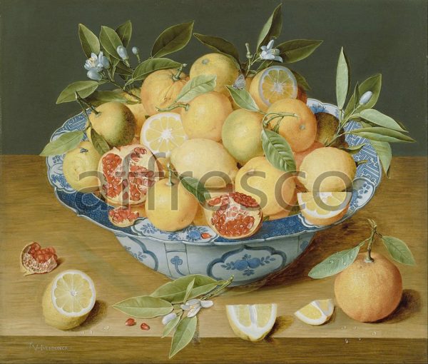 Картина: Jacob van Hulsdonck Flemish, Still Life with Lemons Oranges and a Pomegranate