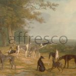 Картина: Jacques Laurent Agasse, Nine Greyhounds in a Landscape