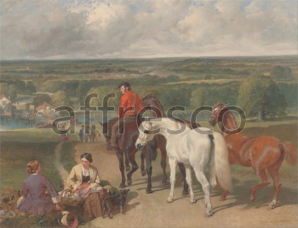 Картина: John Frederick Herring, Exercising the Royal Horses