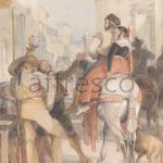 Картина: Джон Фредерик Льюис, Street Scene in Granada on the Day of the Bullfight