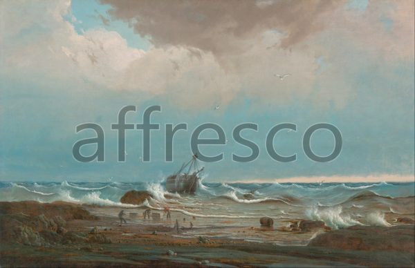 Картина: Knut Bull, The wreck of George the Third