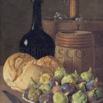 Картина: Luis Melendez, Still Life with Figs and Bread