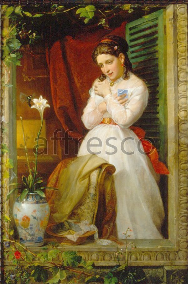 Картина: Manuel Ocaranza, The love of the Humming Bird