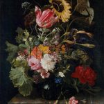 Картина: Maria van Oosterwyck, Bouquet of Flowers in a Vase