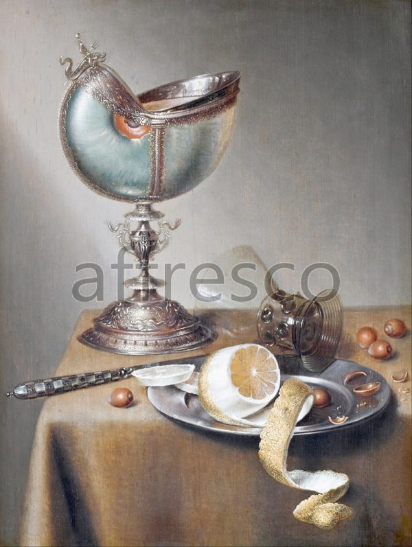 Картина: Marten Boelema de Stomme, Still Life with Nautilus Cup