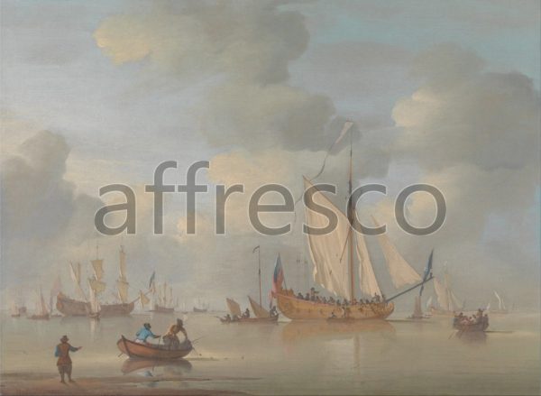 Картина: Peter Monamy, An English Royal Yacht Standing Offshore in a Calm