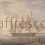 Картина: Robert Salmon, Ships in harbor