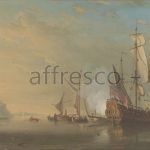 Картина: Samuel Scott, Shipping off Dover