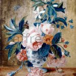 Картина: Van Huysum Michiel, A Delft Vase with Flowers
