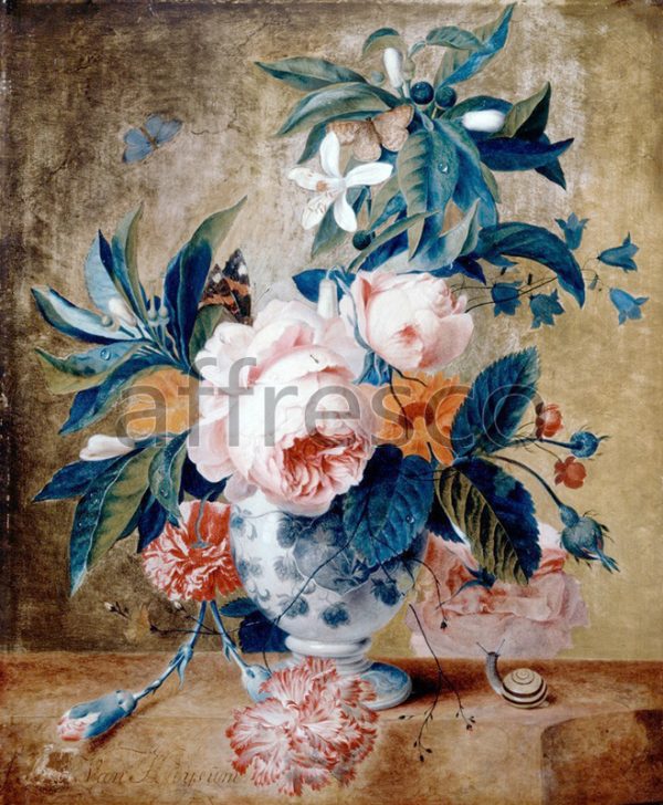 Картина: Van Huysum Michiel, A Delft Vase with Flowers