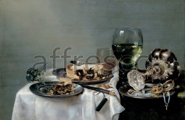 Картина: Willem Claesz Heda, Breakfast Table with Blackberry Pie
