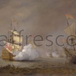 Картина: Willem van de Velde the Younger, Sea Battle of the Anglo Dutch Wars