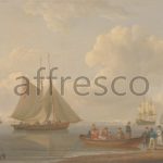 Картина: William Anderson, A Wherry Taking Passengers out to Two Anchored Packets