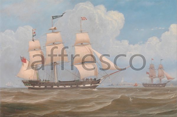 Картина: William Clark, The English Merchant Ship Malabar