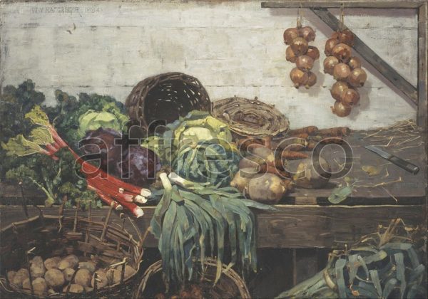 Картина: William York MacGregor, The Vegetable Stall
